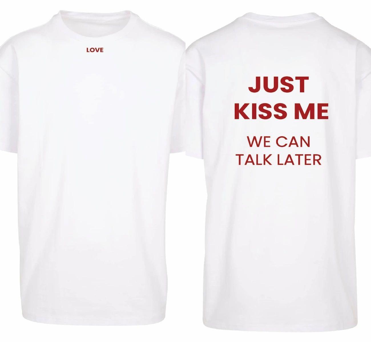 

Kiss Me Attractive Patterned Printed Cotton TShirt New Summer Style Fashion Casual Short Sleeve for Both Unisex and Women 4XL
