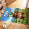 Masha Bear Customized Name Area Rug Design for Balcony Entryway Game Room Hallway Antislip Carpet Office home decor Spiritual Gift