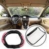Eye Catching Bling Leather Car Steering Wheel Cover + Shoulder Pads Pink Chic