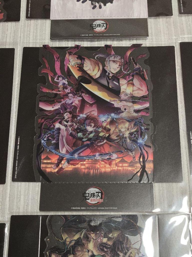 [USED] Demon Slayer Theater admission bonus "Key Visual Clear Stand" complete set of all 12 types