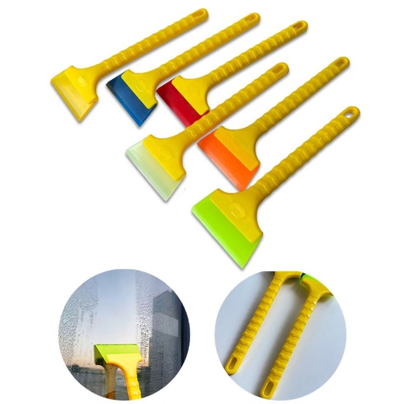 Multipurpose Rubber Squeegee With Extended ABS Handle Wiper Ice Scraper For Window Glass Tabletop Maintenance