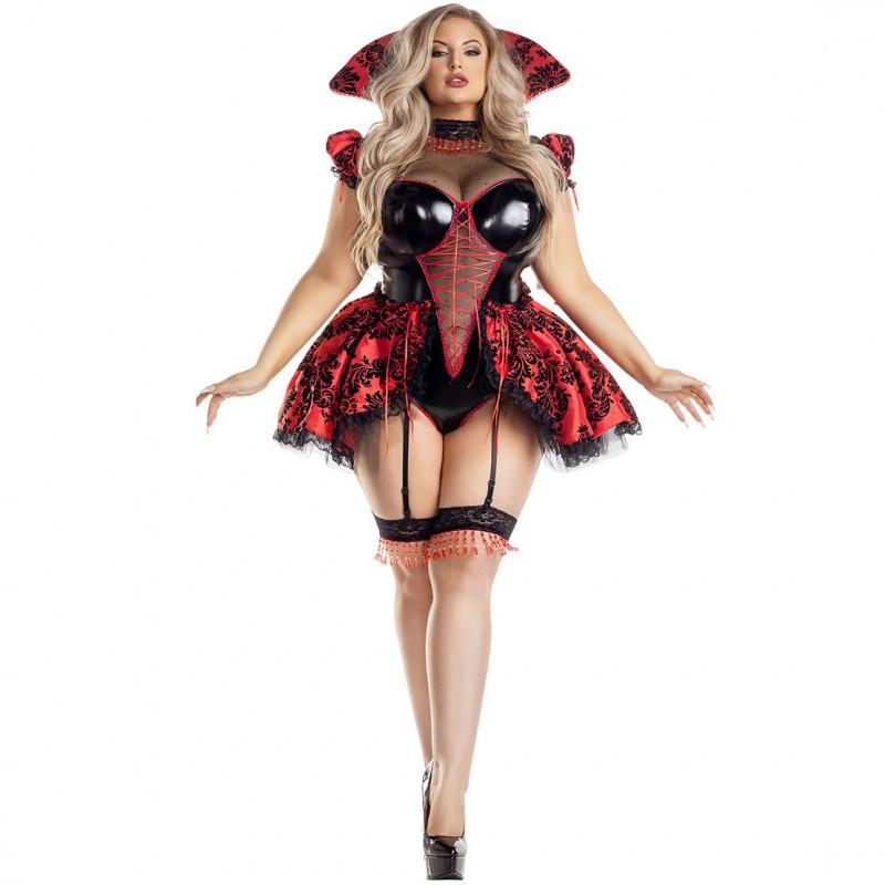 M-XL Halloween Costume Women Gothic Vampire Devil Dress Cosplay Party