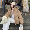 Ladies Hooded Cotton-padded Jacket New Winter Joker Short Padded Jacket.