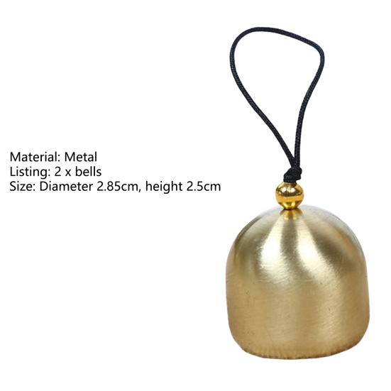 2Pcs DIY Bells Wear-resistant Decoration Supplies Durable Decorative Backyard Hanging Wind Chime for Gift