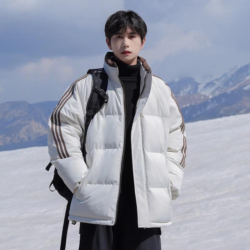 Cold-proof cotton-padded clothes for boys in winter new trendy brand thickened warm stand-up collar bread clothes cotton-padded jacket