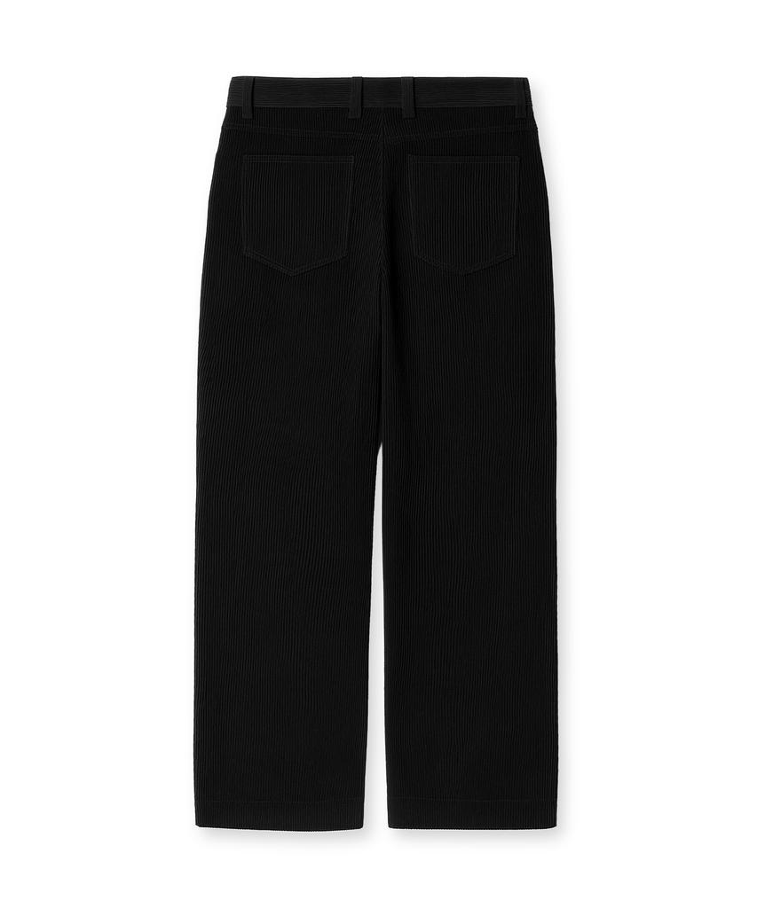 Edeunbeoleokeulleob Wide Fit 5 Pocket Corduroy Pants [Black]
