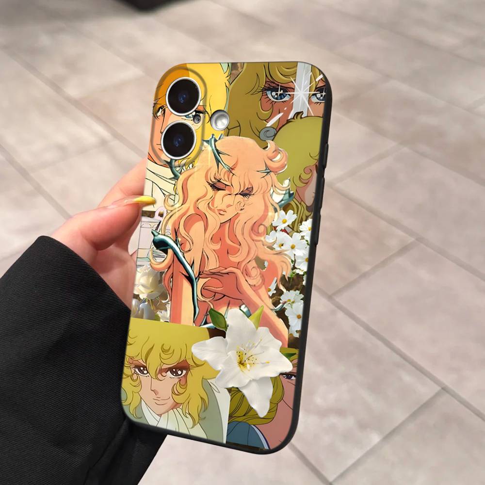 Rose Of V-Versailles Lady Oscar Soft Back Phone Cover Case For IPhone 17 16 Pro Max 15 12 11 16e 13 Mini 14 15 Plus