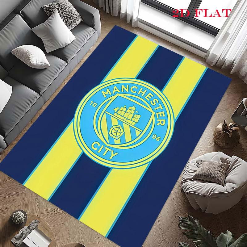 Shiny MCFC Cards Carpet Rug for Living Room Bedroom Home Sofa Decoration,Kids play Nonslip Floor Mat