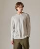 BASIC HOUSE Knit-Like Round Neck Long Sleeve T-Shirt Gray Lzts6105