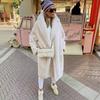 Loose Fur All-in-one Imitation Fur Jacket For Women Mid-length Large Trench Coat Lambswool