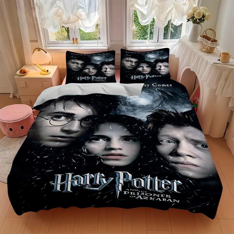 Harry Potter Prisoner Azkaban Print 3Pcs Bedding Setduvet Cover With 2 Bedropillowcase Home Birthday Gift