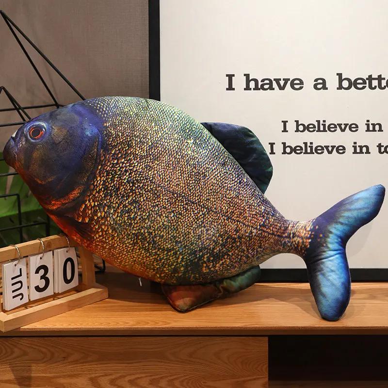 Simulation Funny Fish Plush Toys Giant Stuffed Soft Animal Carp Plush Pillow Creative Sleep Cushion for Kids Girls Xmas Gift