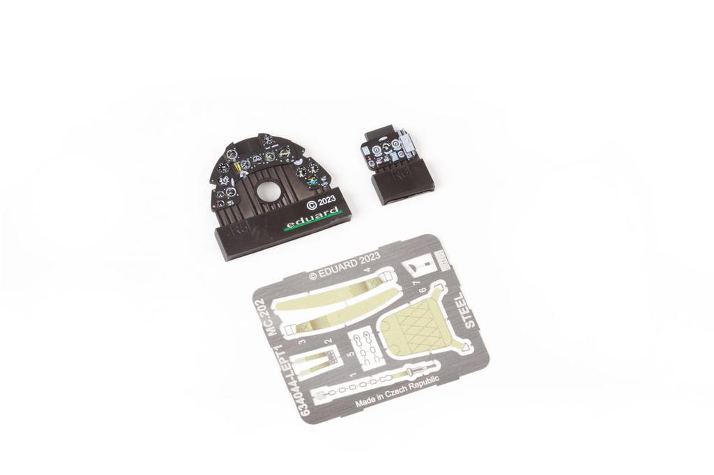 Eduard 1/32 Scale LookPlus Macchi MC.202 Folgore Instrument Panel and Parts Set (for Italeri) Plastic Model Kit Parts EDU634045