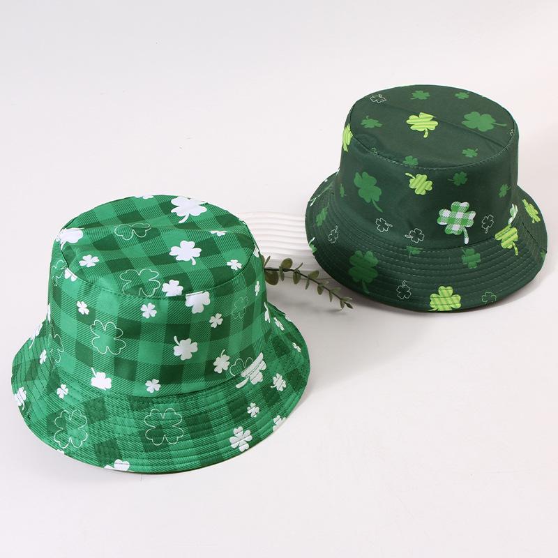 Style Hat Green Double Sided Wearable Womens Sunshade Hatscaps Fisherman
