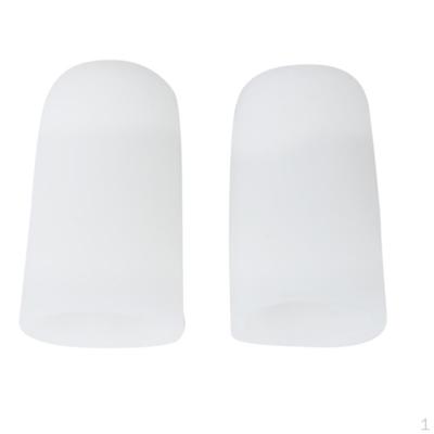 1 Pair Soft Gel Toe Caps Toenail Cushion Pads for Corns Blisters Callus L