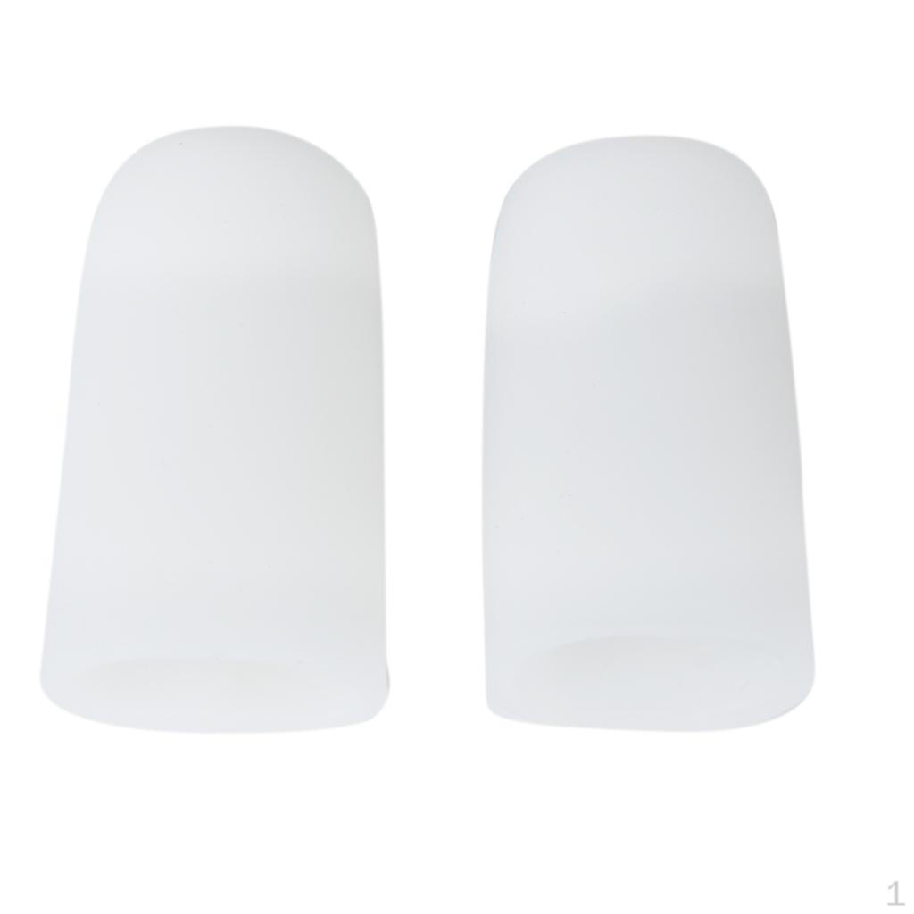 

1 Pair Soft Gel Toe Caps Toenail Cushion Pads for Corns Blisters Callus L
