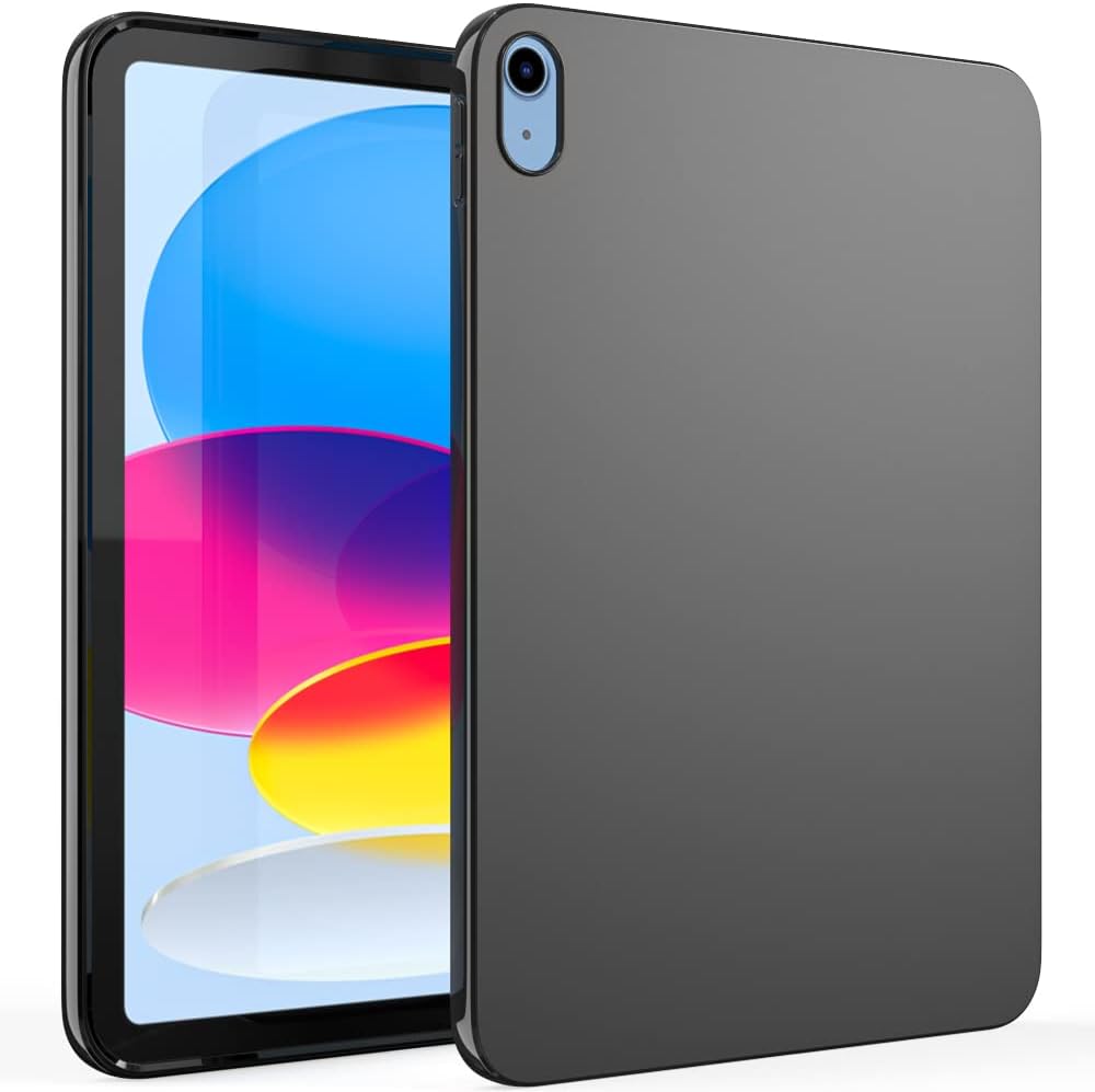 Weiche Hülle für iPad 10. 11. Generation A16 10,9'' 11'' Flexible Silikon TPU Schwarze Schutzhülle Rückseite