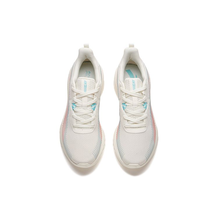 Anta Lightweight Breathable Low-Top Running Shoes Men Sneakers Off-White Pink 112135568-2