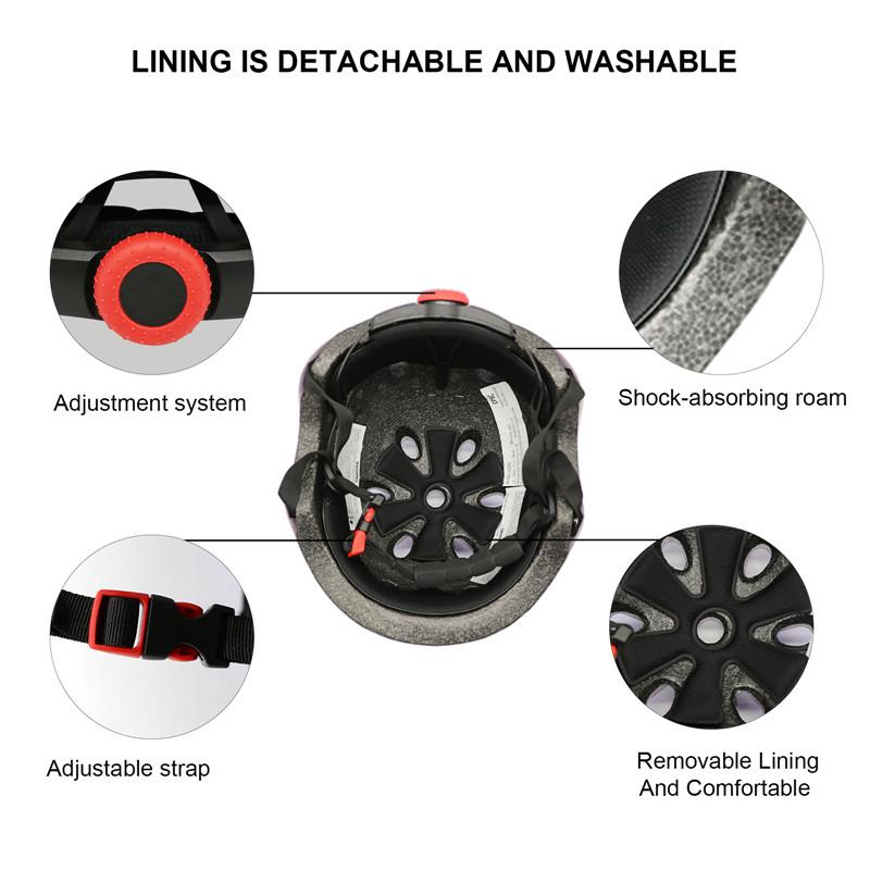 Kids & Adults Bike & Roller Skating Helmet & Skateboard Sports ABS Protection Gear Set with Impact Resistant Pads