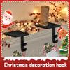Ristmas Hook Metal Heavy Fireplace Decoration Hook Christmas Bracket Base Hook