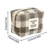 New Multi-purpose Mesh Cosmetic Bag Checkered Portable Travel Mesh Toiletry Bag Makeup Storage Case Storage Bag