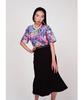 GREEDILOUS Neon Lettering Shorts Sleeve Vintage Top