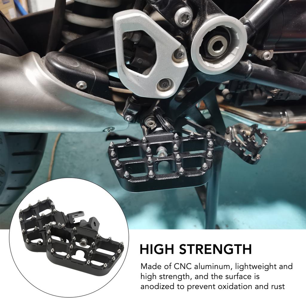 2PCS Motorcycle Front Footpeg Foot Rest High Strength Replacement for R1200GS LC R1250GS LC
