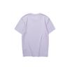 Skechers Letter Print American Retro Sports Casual Quick-Dry Round Neck Short Sleeve T-Shirt Unisex Tops Orchid-Purple L224U080-01X5