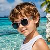 Kids Polarized Sunglasses for Toddler Boys Girls Children TR Eyewear Square Frame Travel Goggle UV400 Shades Colorful Eyewear