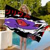 P-Pokemon Gengar Anime Bath Towel Microfiber Soft Water Absorbing Breathable For Girl Kids Decorative Cartoon Beach Towel