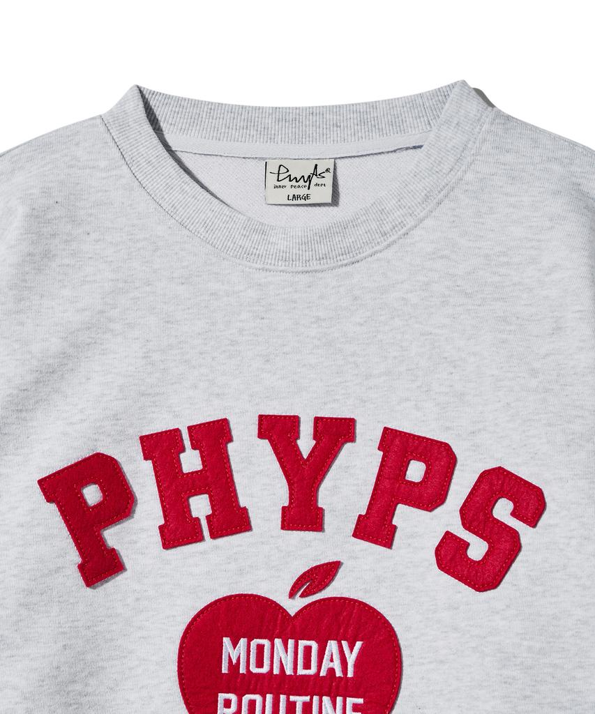 PHYSICAL DEPARTMENT Apple Arch Logo Sweatshirt_Light Gray