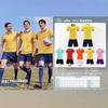 Soccer sets, quick-dry short-sleeve adult and children's sports jerseys, training camp competition uniforms, factory in stock, 15 styles