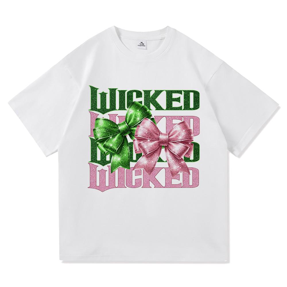 Wicked Change for Good T Shirt Hot Fashion Men Harajuku Aesthetic Elphaba Glinda T-Shirt Unisex High Quality Cotton Tees Shirts