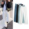 And Winter New Arrival European and American Beauty Bloggers Ins Style Easiest for Match High Waist Wide Leg Pants Loose Straight-leg Mop Denim Female
