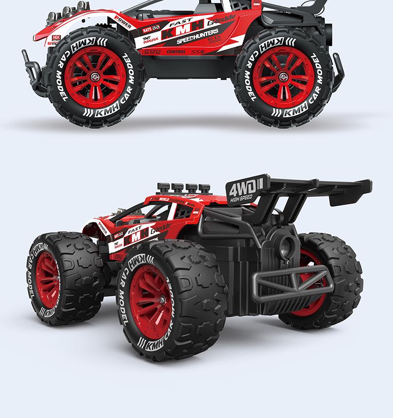 Mașină de teren de mare viteză cu telecomandă 2.4G cu spray Big Foot - Jucărie pentru copii
