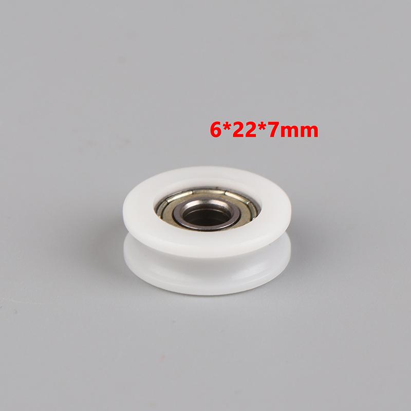 

1PC Moving Door And Window Slide Wheel 626 Bearing Pulley 6*22*7MM Planar Wheel U-shaped Groove Nylon Pad Injection Material onesize
