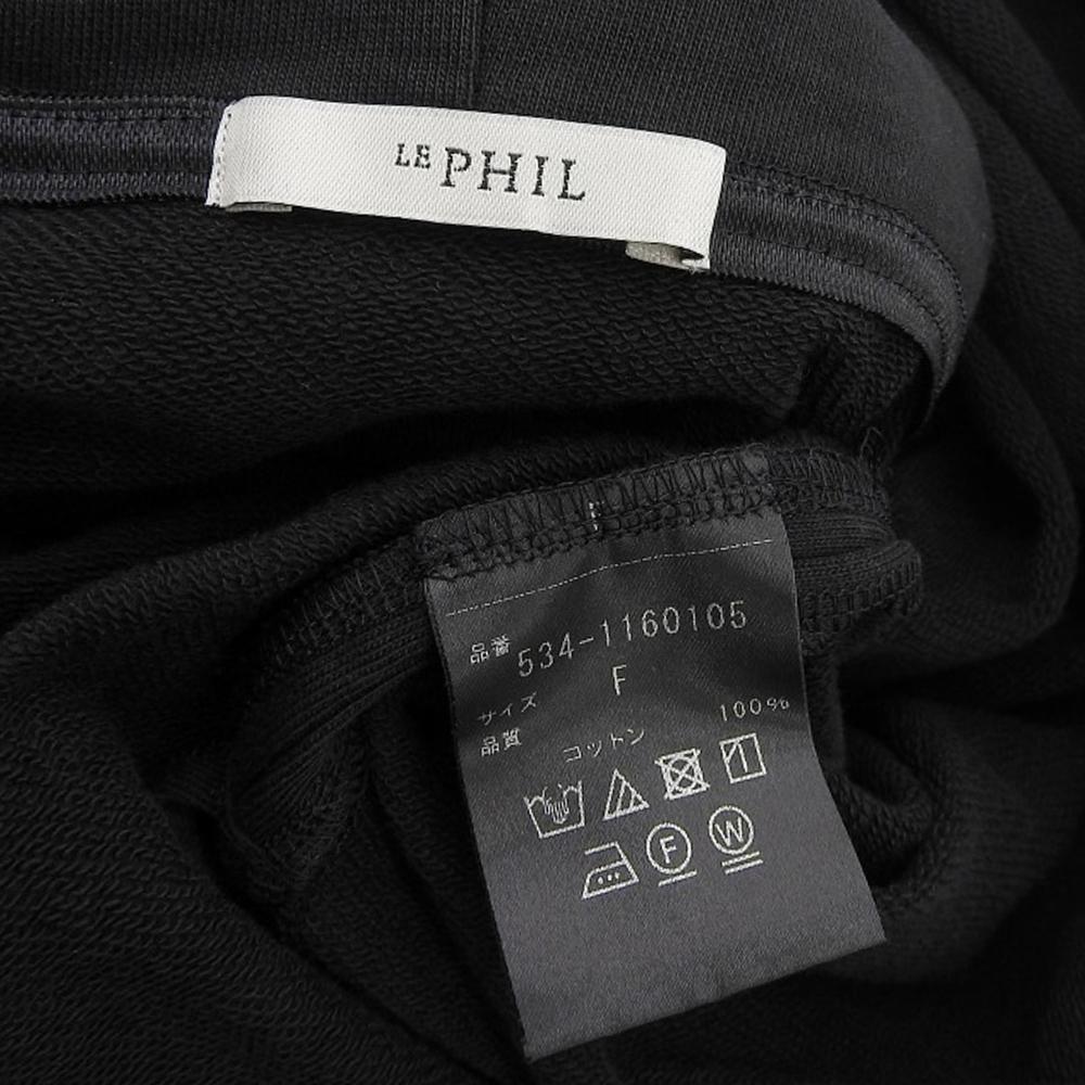 LE PHIL Women's Tech Woven Hoodie, Black, Size F, 534-1160105 Tops F blackUsed