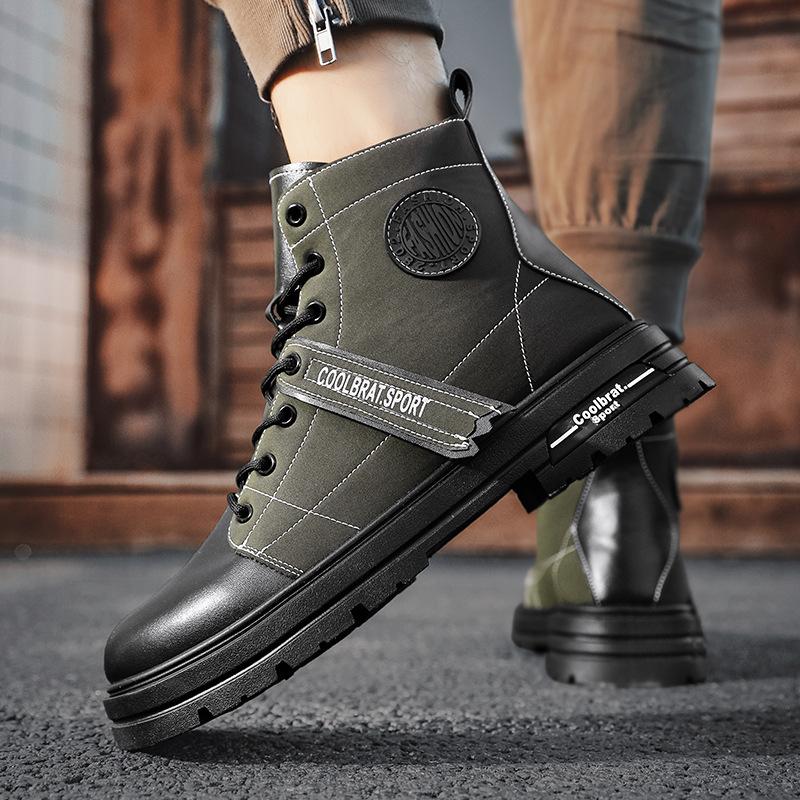 

Internet celebrity explosion retro Martin boots men s winter trend 2024 new tall British wind locomotive leather boots tooling boots 44