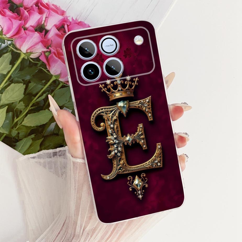 Für Honor Win Case AAP-AN00 Niedliche Krone Buchstaben Hülle Klare Silikon Weiche Dünne Handyhülle Für Honor Win RT HonorWin Hüllen Bumper
