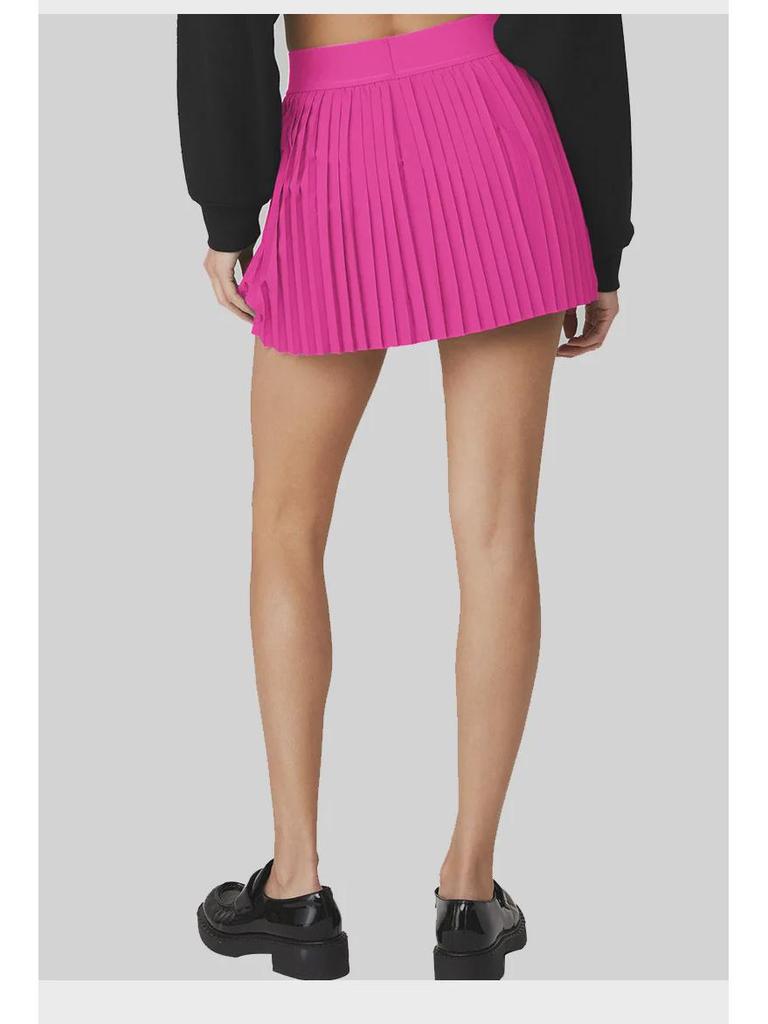 Gefalteter Schnelltrocknender Tennis-Skort mit Tasche - Damen Lauf-, Tanz-, Yoga-, Sport-Shortsrock