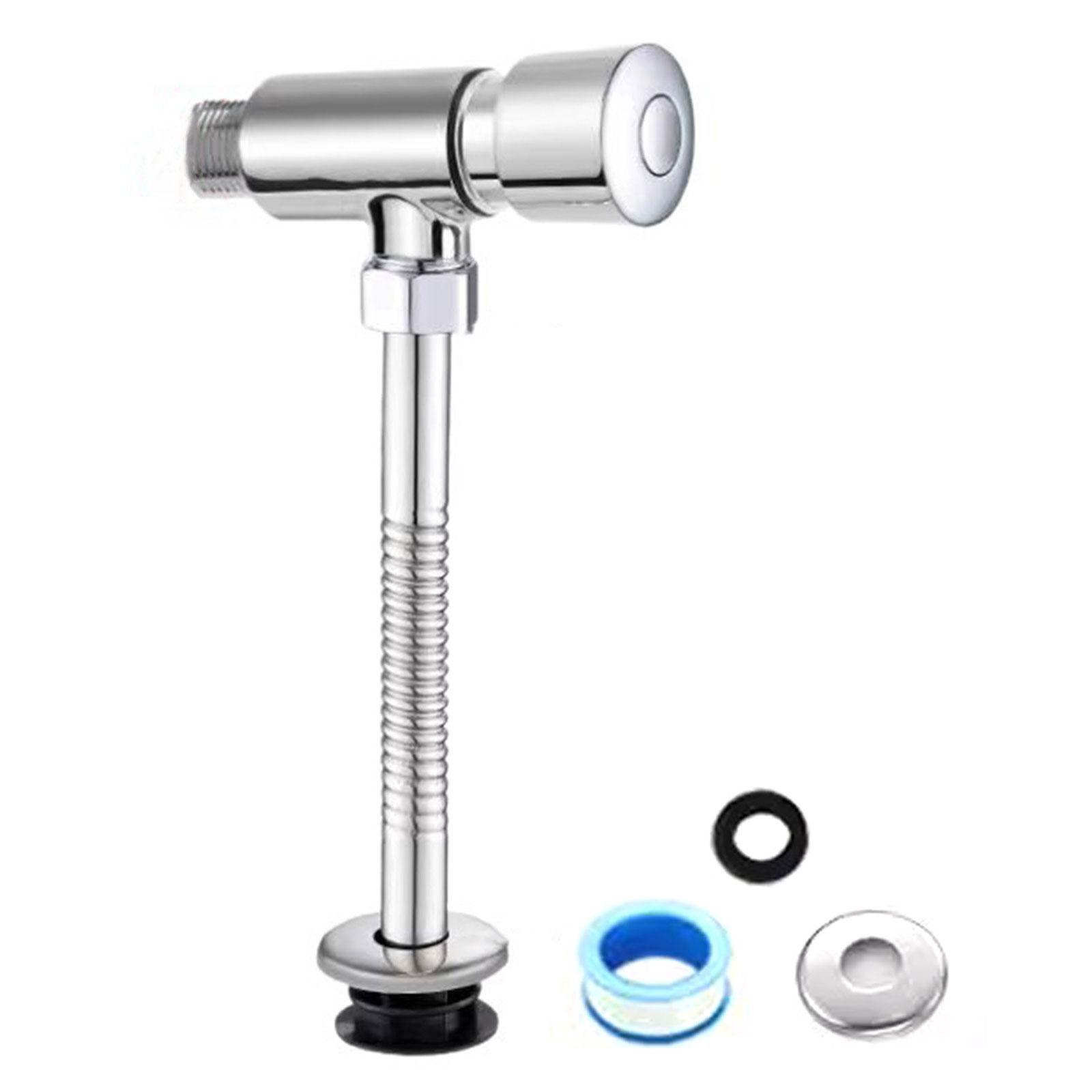 

Water Saving Delayed Shutoff Urinal Valves with Anti Corrosion Manual Press Urinal Flushing Valves for House Bathroom