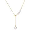 Banyan Tree S925 Silver Tassel Necklace with Imitation Pearl Pendant - Women's Light Luxury Clavicle Chain for Spring and Summer Trend