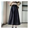 Navava Ns396 Casual Corduroy Skirt Back Banding