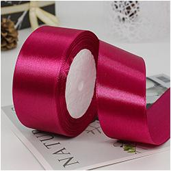 100% Polyester Single Face Satin Ribbon Roll 38 mm 1.5 Inch Custom Printed for Decoration and Wrapping