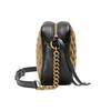 Gucci GG Marmont Small Shoulder Bag Beige Ebony/Nero Women Shoulder_bags Tan 447632-HVKEG-9772