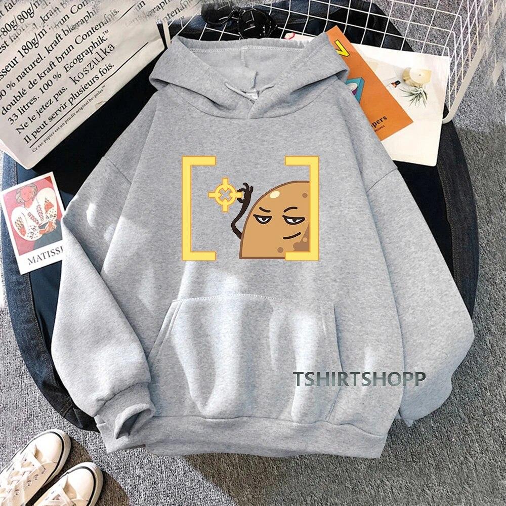 Penguin Hoodies 2022 Spring/Autumn Potato Aim Spray Women/men Sweatshirt Anime Valorant Hoodie Kawaii Clothing Unisex Sudaderas Unisex