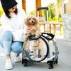 Tragbare Multifunktionale Haustier-Trolley-Box Sichtbare Transport-Katzenboxen Bequemer Transparenter Korb Reise-Tragetasche für Katzen