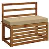 2 piece Bench Cushion Set SOEST 2 pcs. 100percent  Polyester Beige