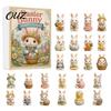 Creative Holiday Gifts for Rabbit Lovers 2026 Bunny Advent Calendar, 24 Days Acrylic Ornaments Christmas Countdown Decorative Animal Charms