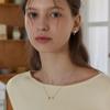 [925silver]Double pearl ball necklace